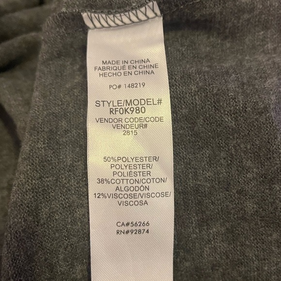 Splendid W’s Amour Sweatshirt Heather Charcoal in Size Medium - Picture 9 of 10
